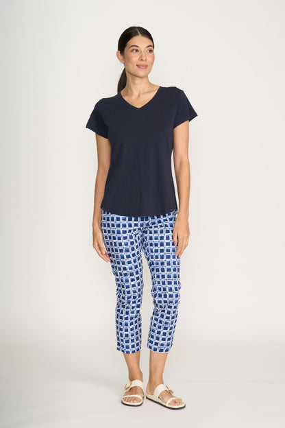 Print Fuss Free Capri
