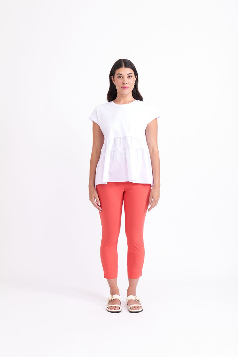 Foil Taper Crop Pant
