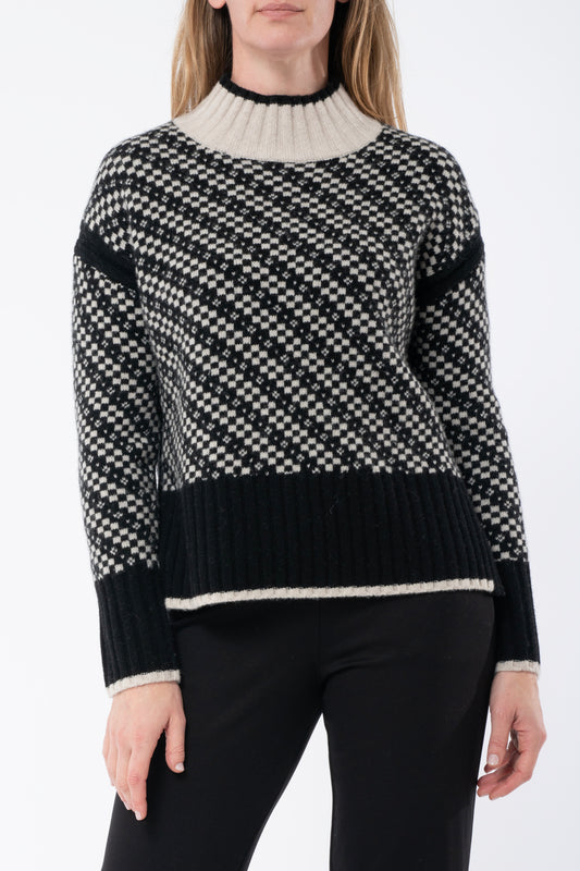 Geo Intarsia Pullover