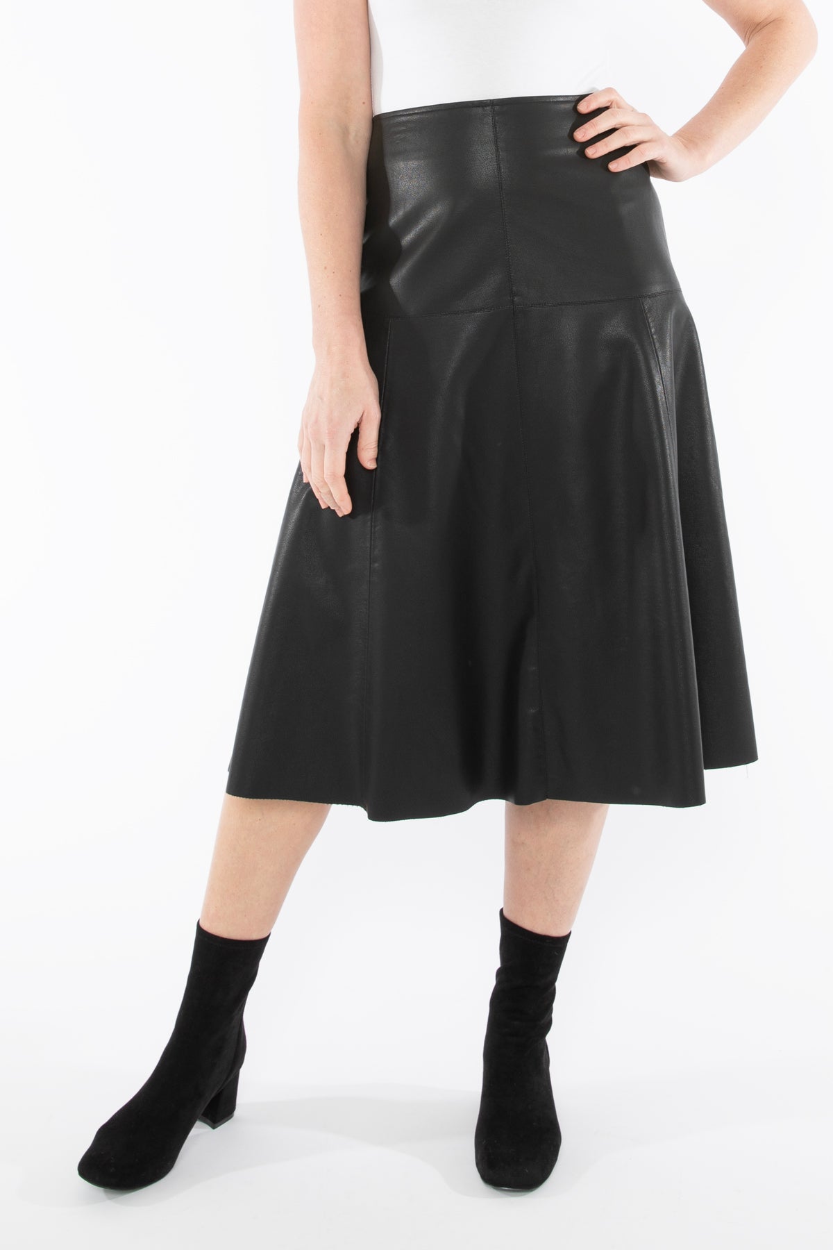 Faux Leather Skirt
