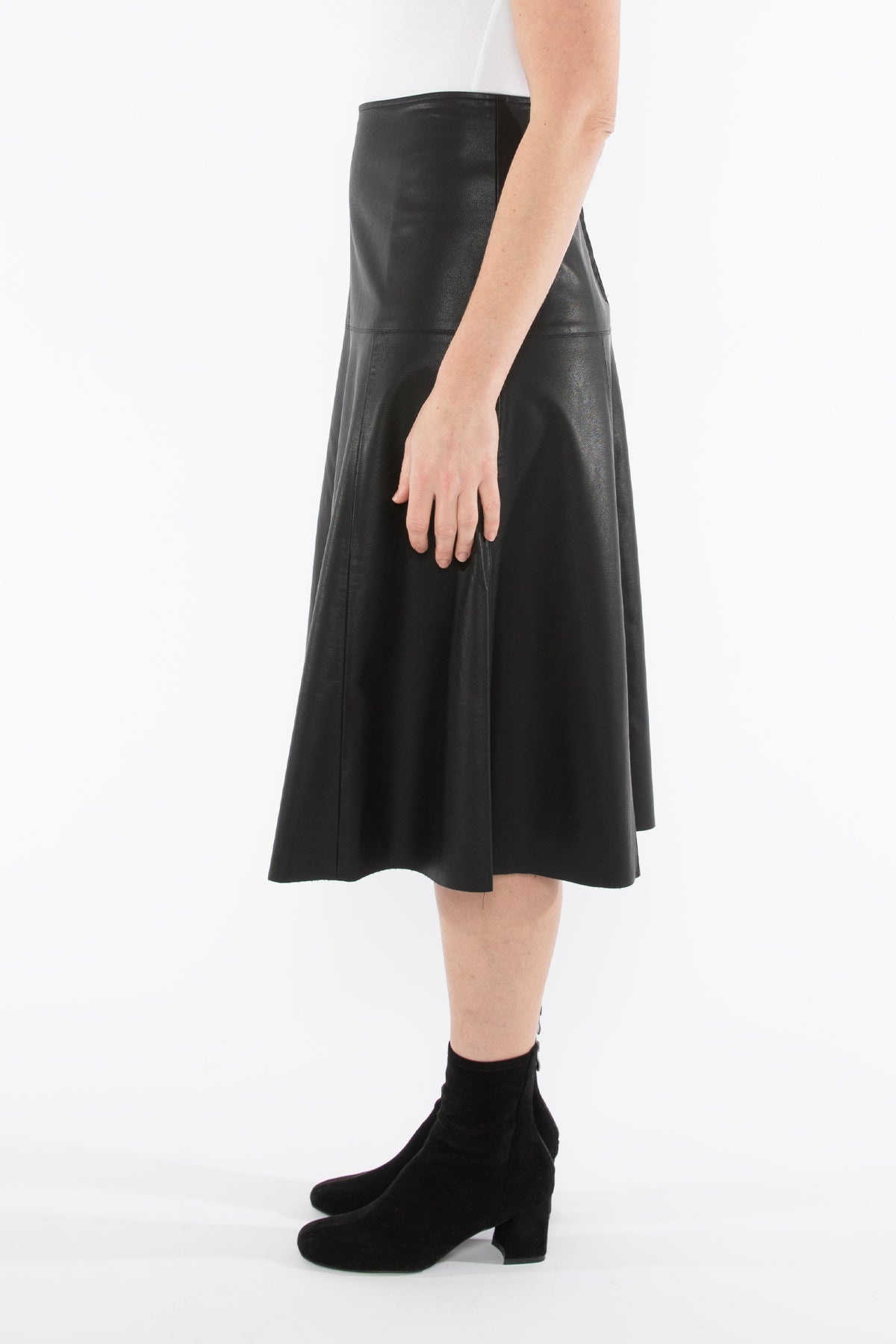 Faux Leather Skirt