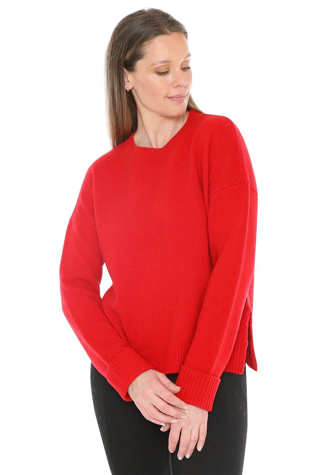 Side Detail Crew Pullover