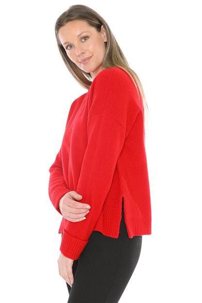 Side Detail Crew Pullover