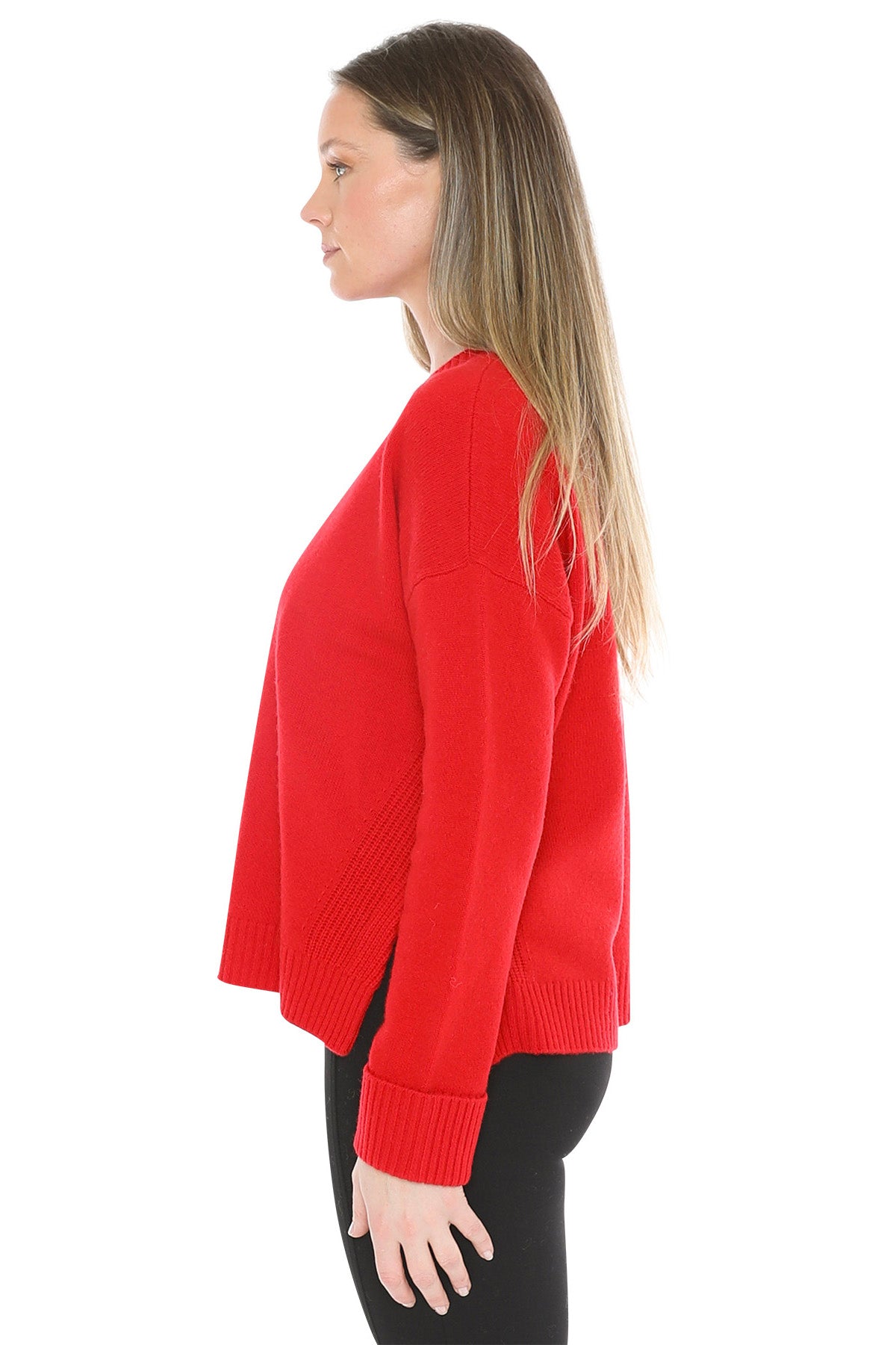 Side Detail Crew Pullover