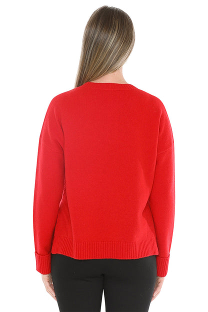 Side Detail Crew Pullover