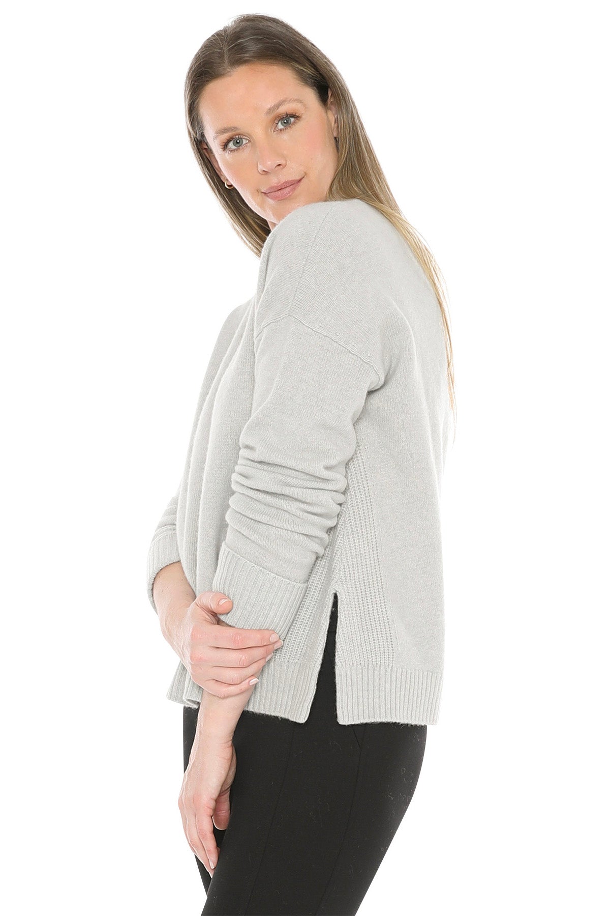 Side Detail Crew Pullover