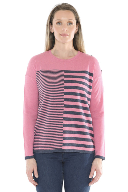Mixed Stripe Pullover
