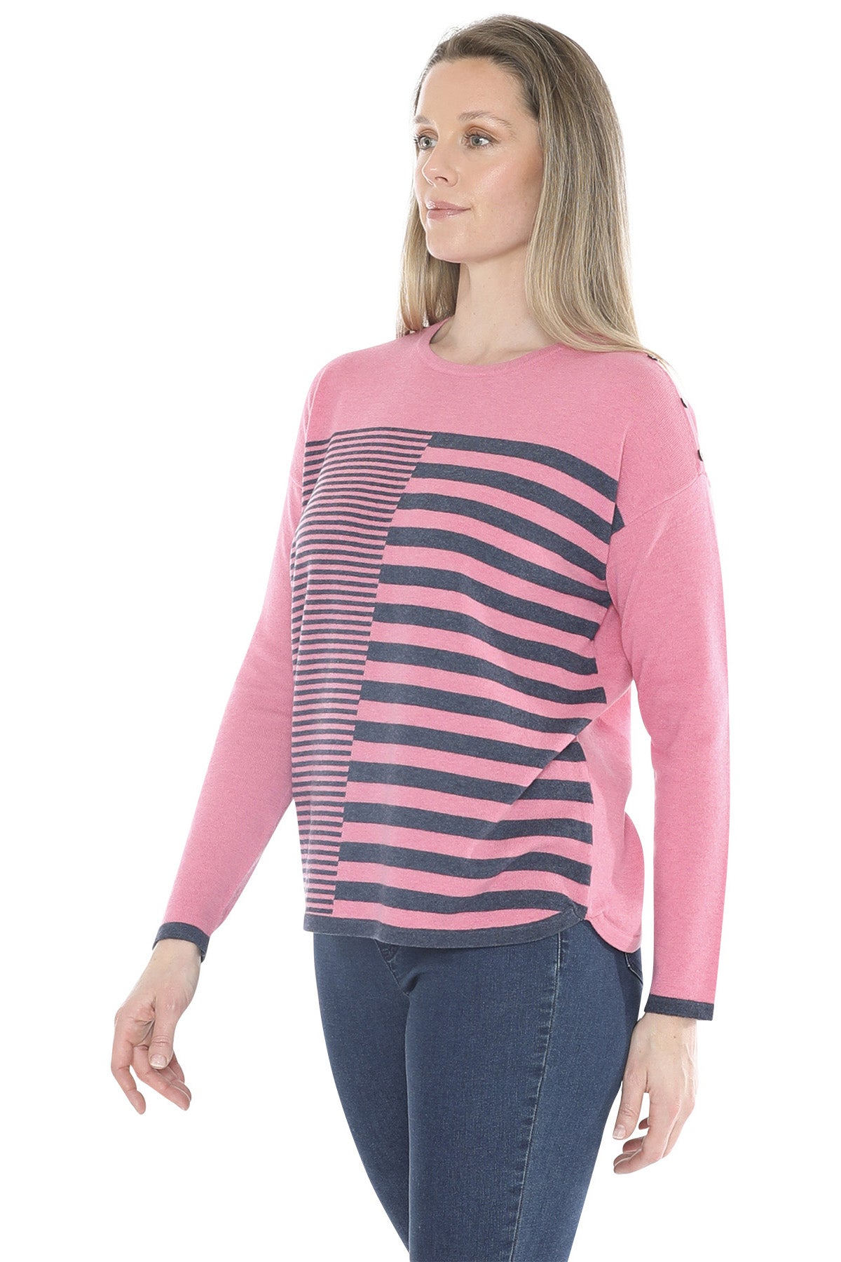 Mixed Stripe Pullover