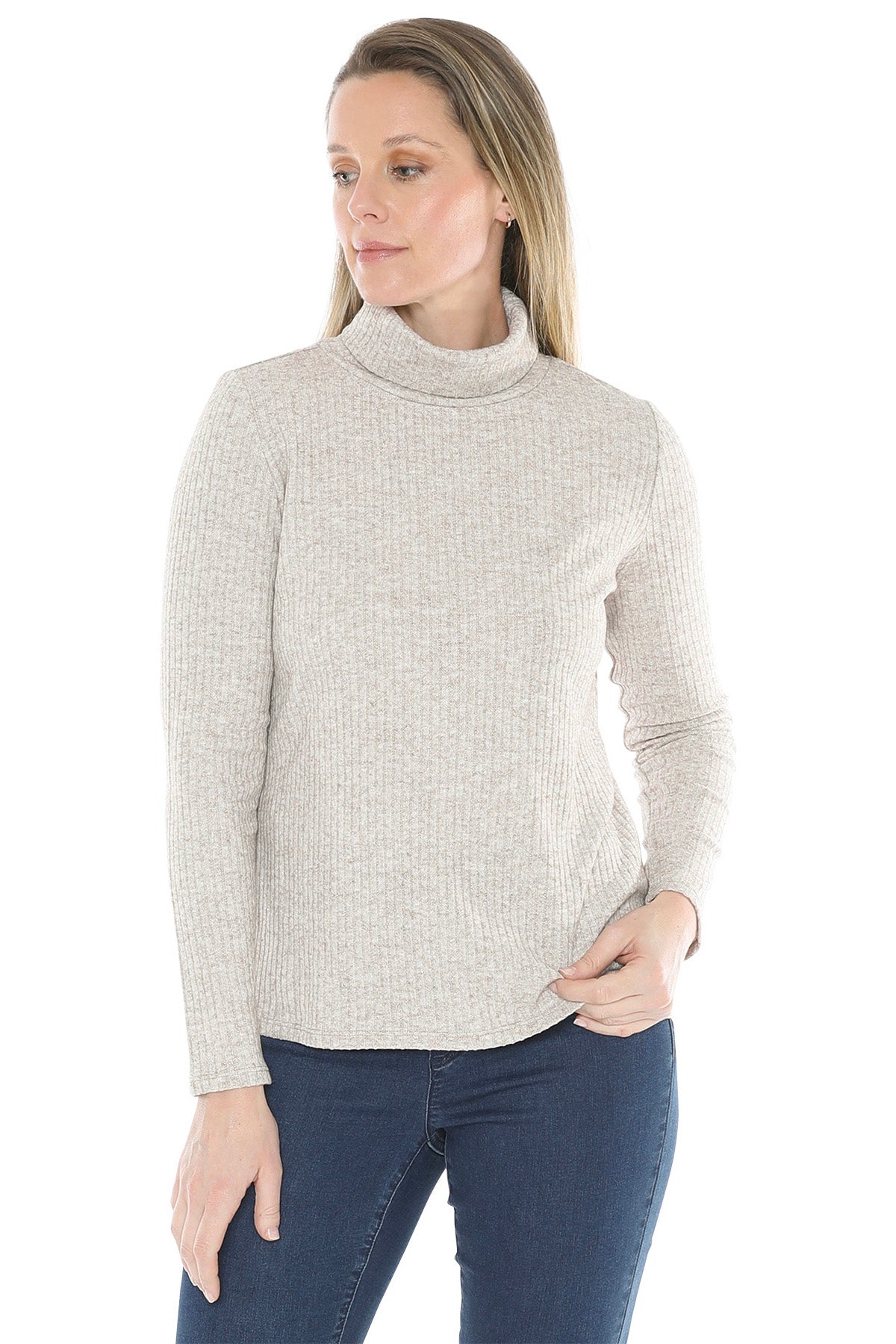 Marle Cowl Long Slv Tee