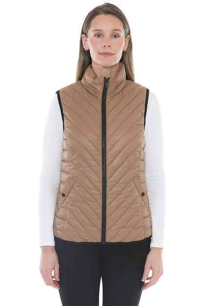 Contrast Trim Vest