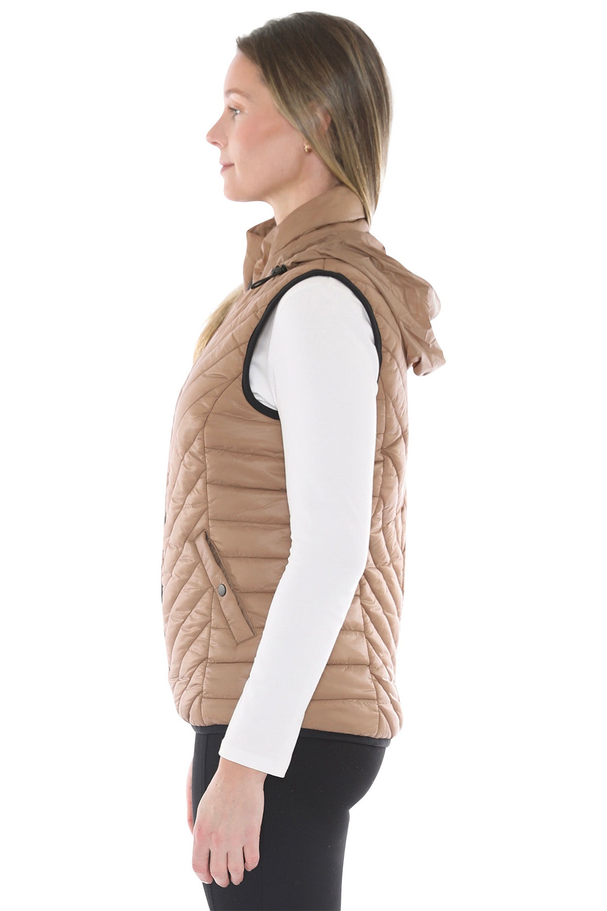 Contrast Trim Vest