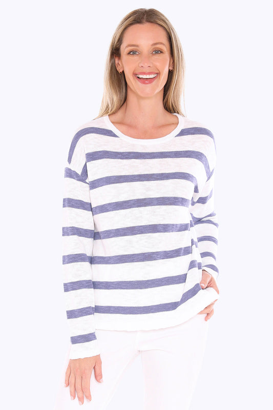 Stripe Slub Pullover