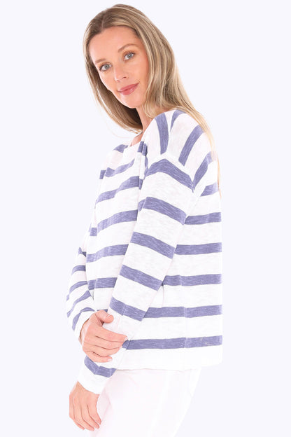 Stripe Slub Pullover