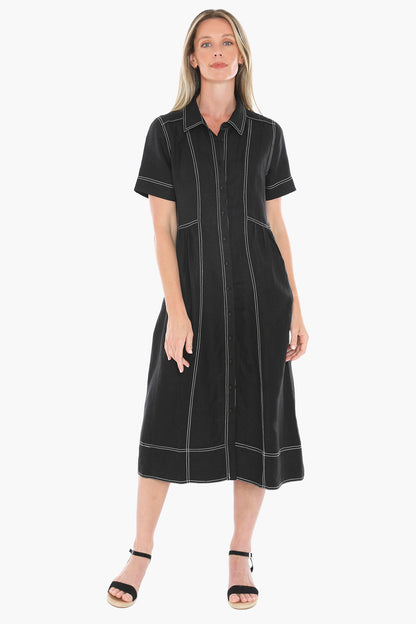 Contrast Stitch Dress