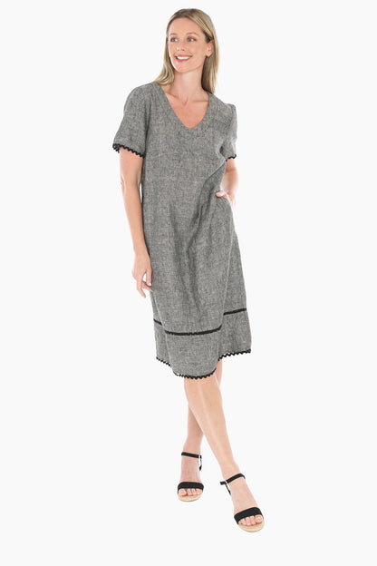 Ric Rac Short Slv Dress