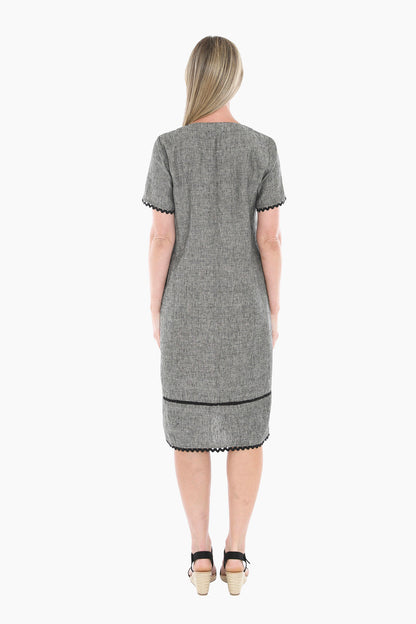 Ric Rac Short Slv Dress