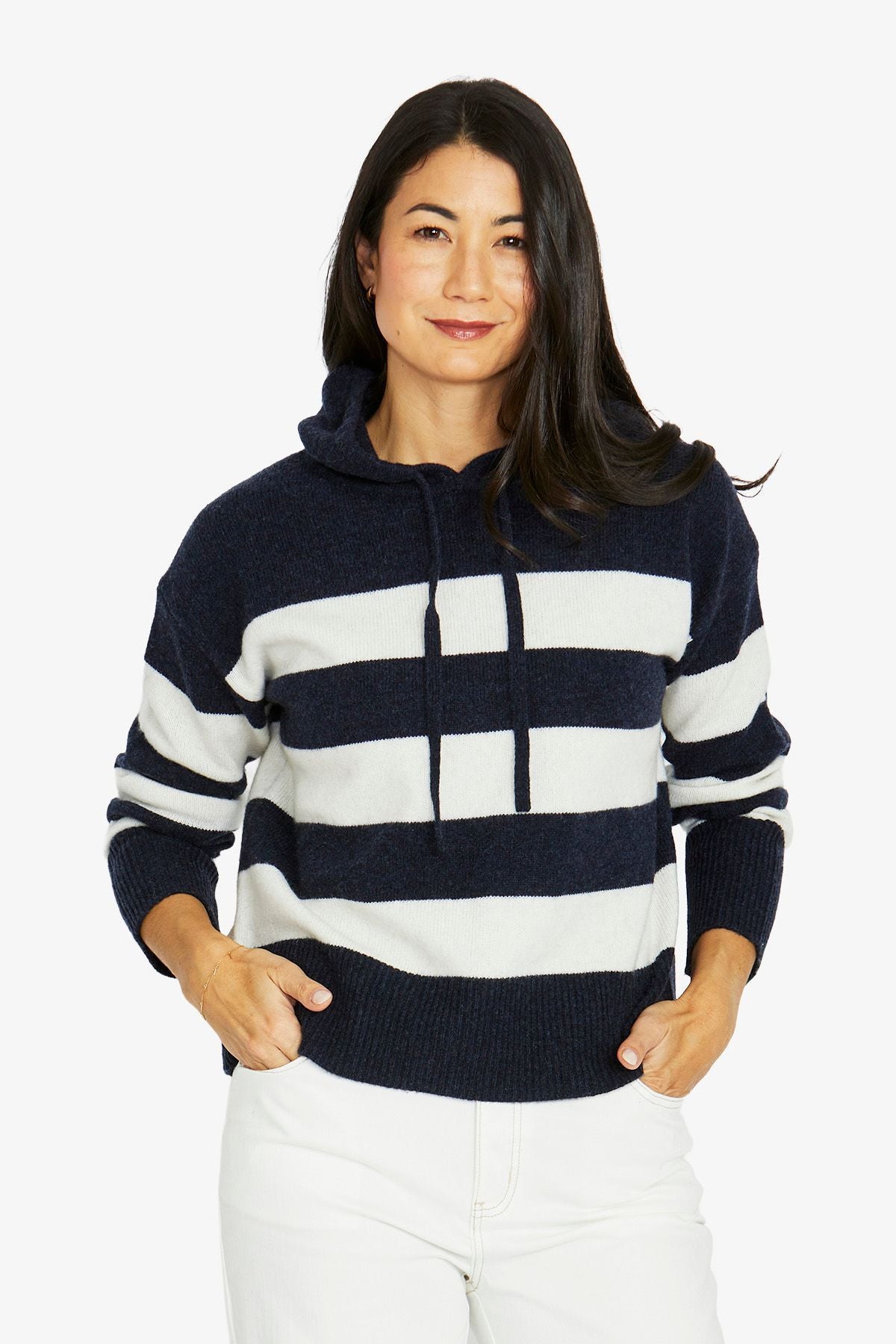 Stripe Hoodie Pullover