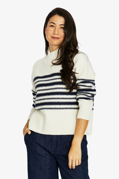 Reverse Stripe Pullover