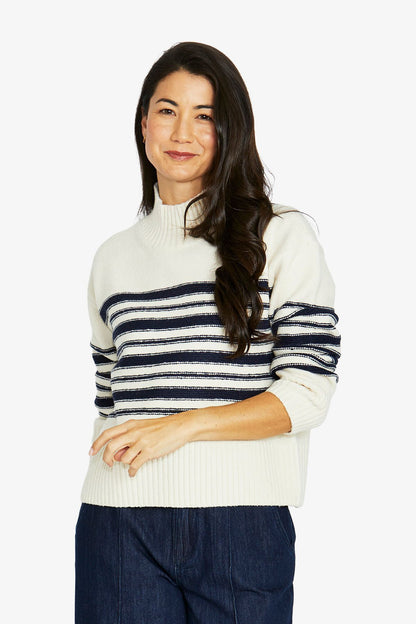 Reverse Stripe Pullover