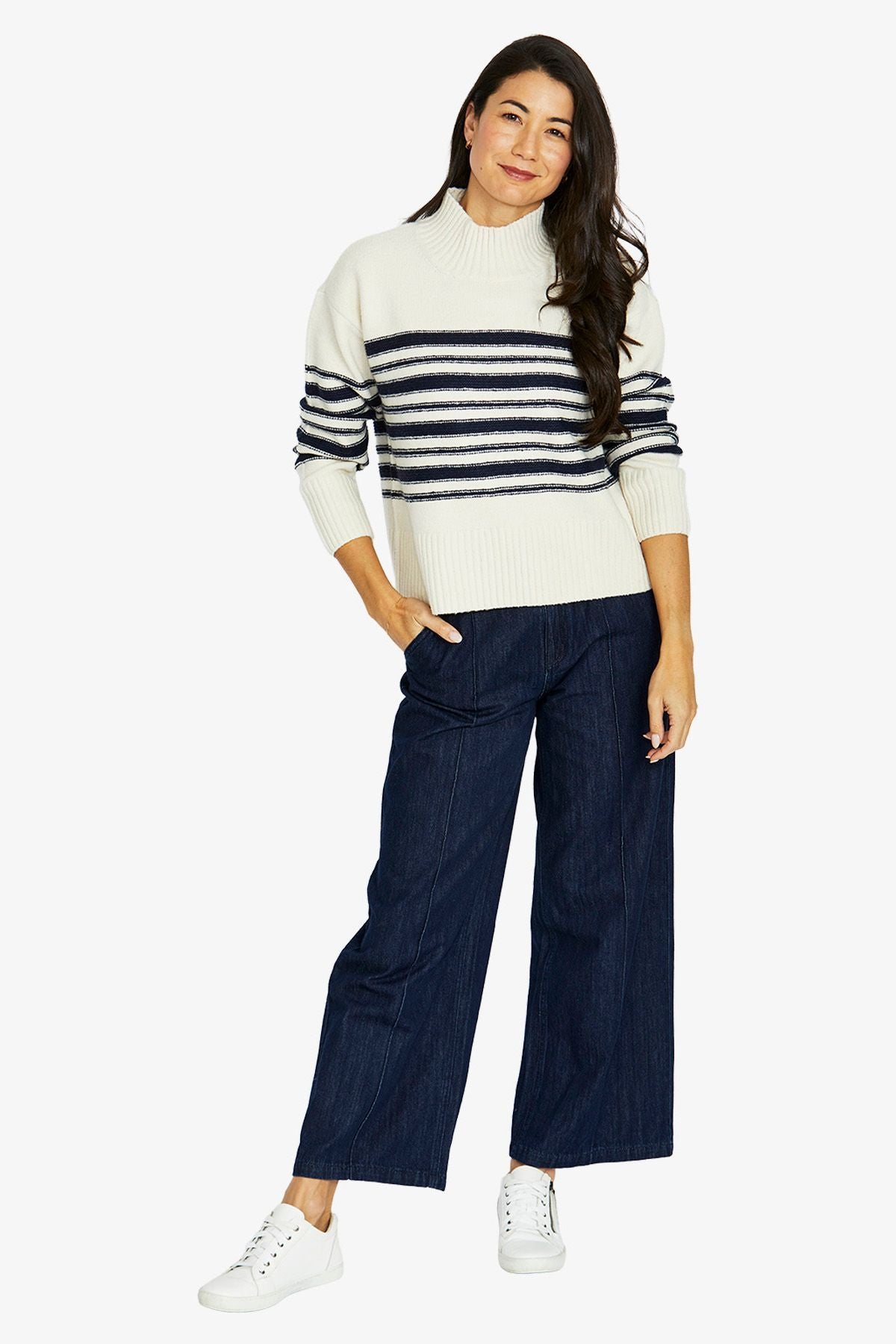 Reverse Stripe Pullover