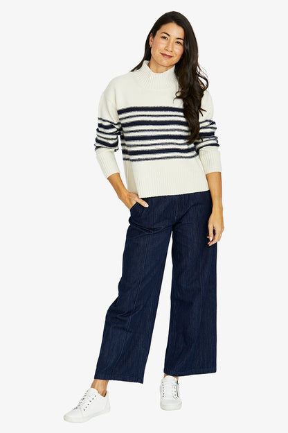 Reverse Stripe Pullover