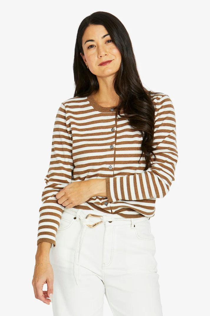 Mono Stripe Cardi