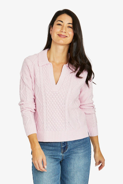 Collar Pattern Pullover