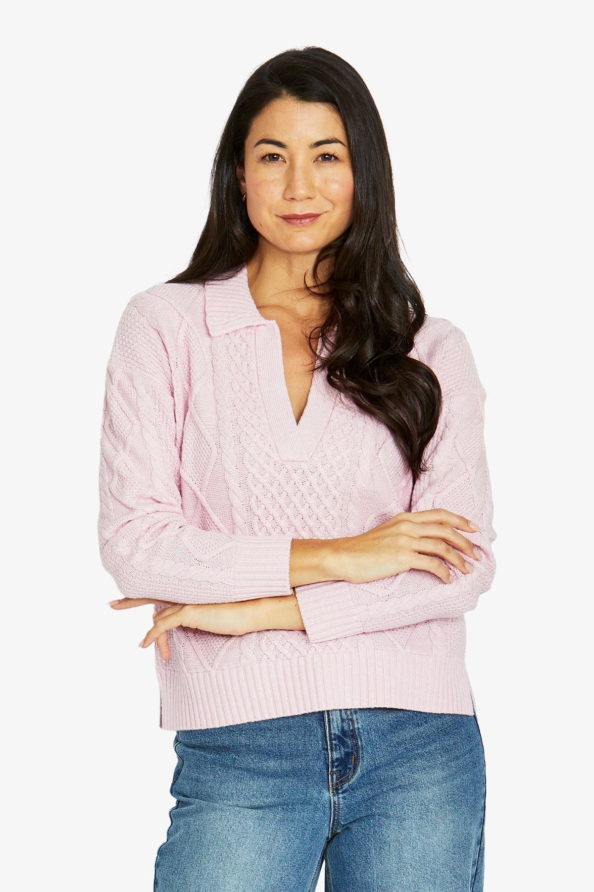 Collar Pattern Pullover