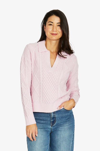 Collar Pattern Pullover