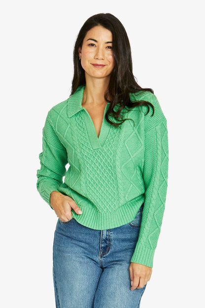 Collar Pattern Pullover