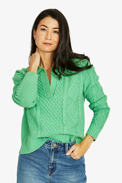 Collar Pattern Pullover