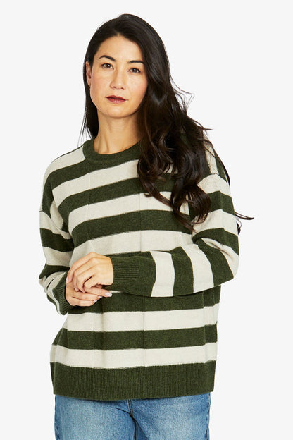 2 Pocket Stripe Pullover