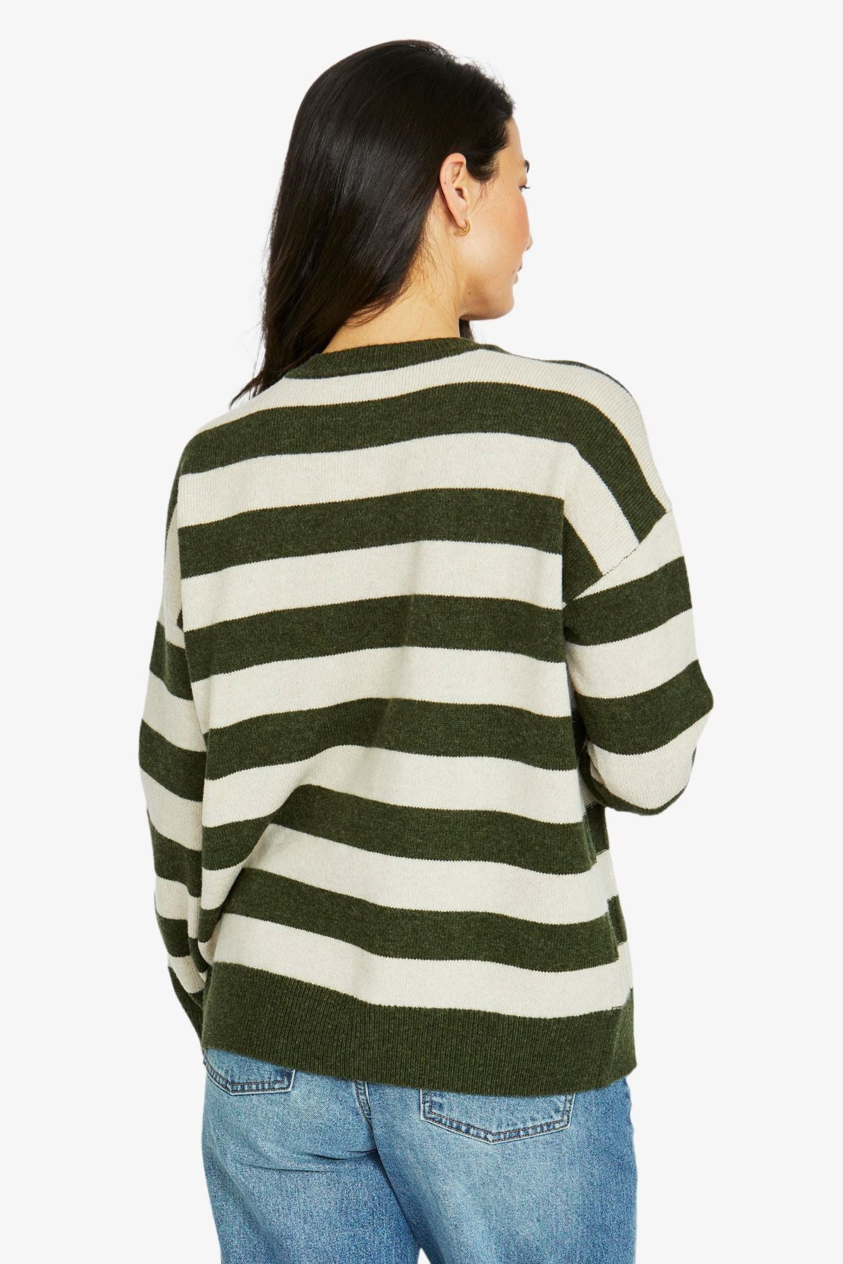 2 Pocket Stripe Pullover