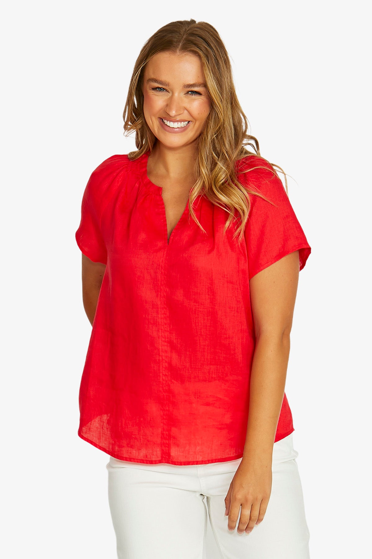 Shirred Neck Top