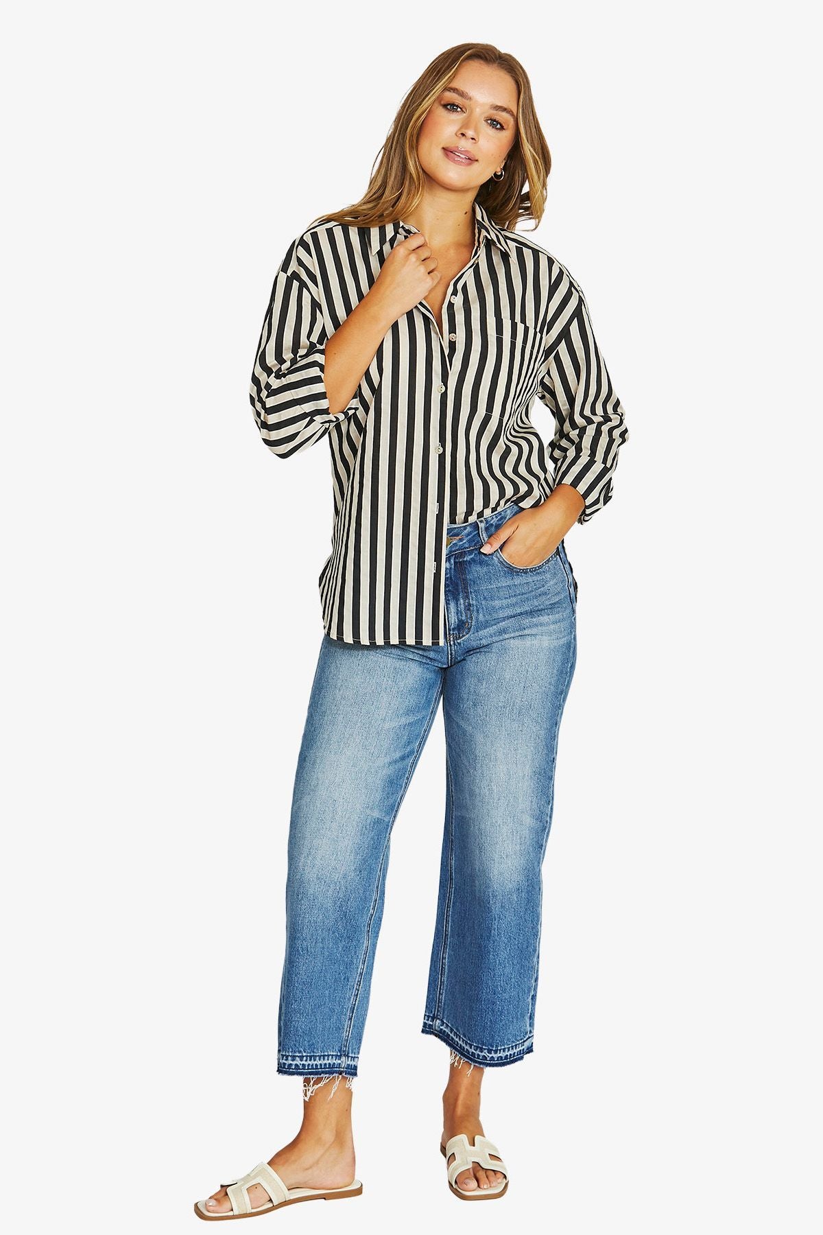 Ribbon Stripe Shirt