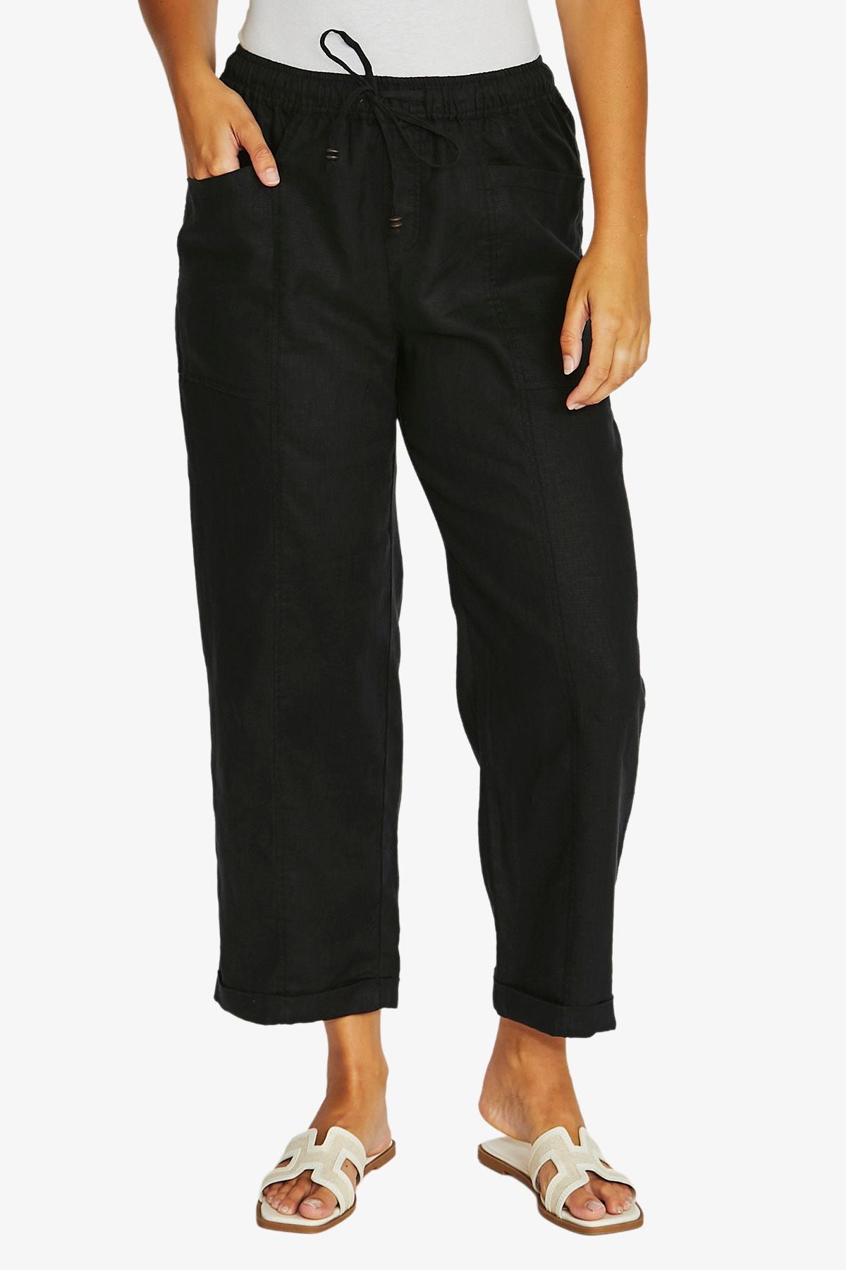 Relaxed drawstring pant