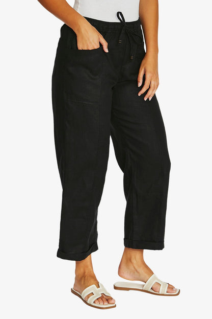 Relaxed drawstring pant