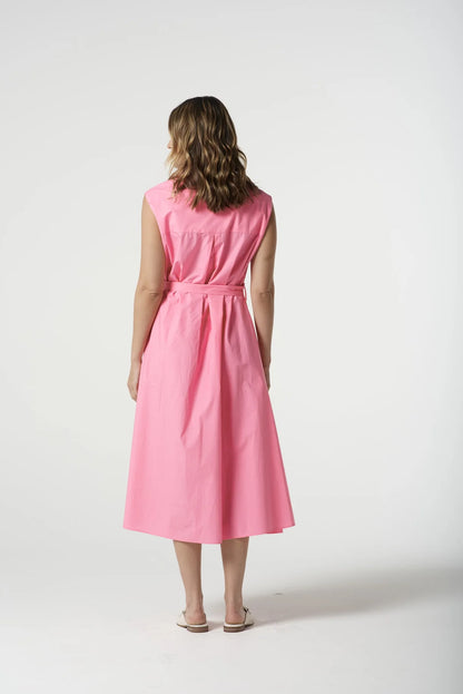 A Line Sleeveless Shirt dress