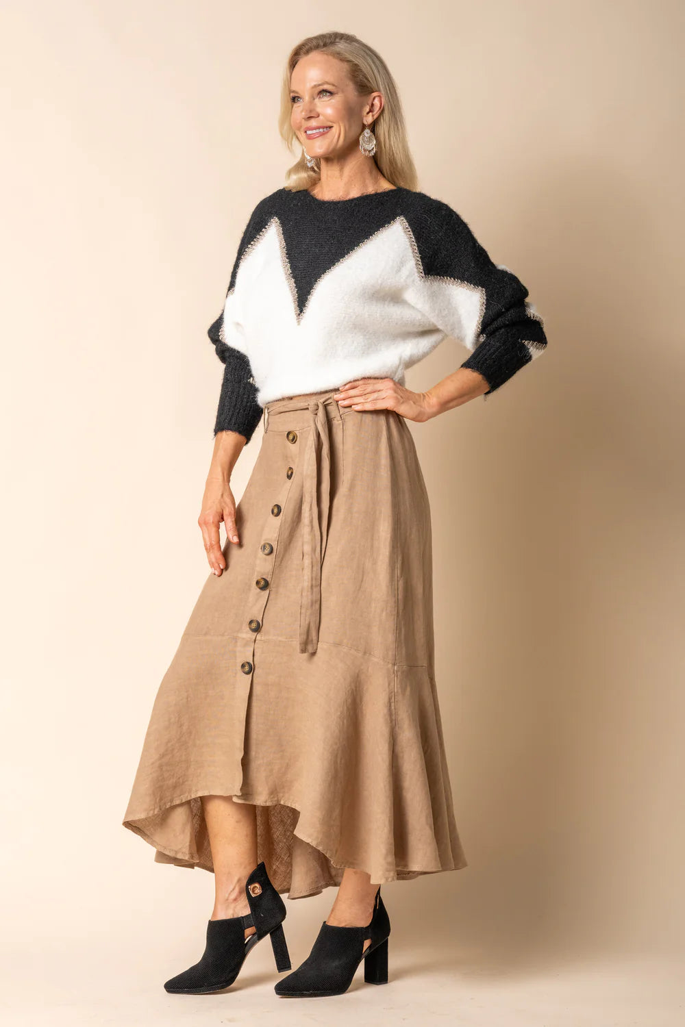 Jayne Linen Skirt