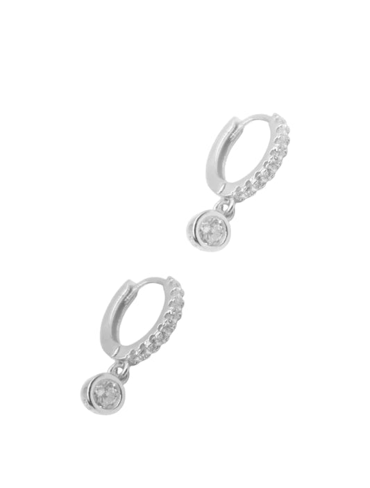 Lucienne Small Drop CZ Hoops