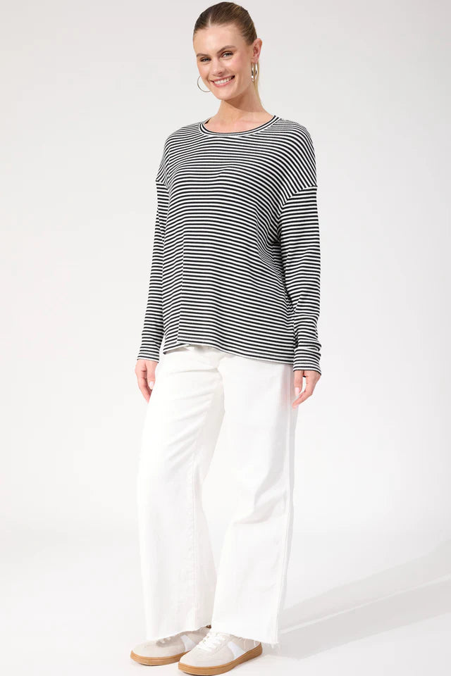 Levi Stripe Long Slv T-Shirt