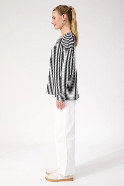 Levi Stripe Long Slv T-Shirt