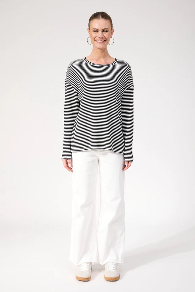 Levi Stripe Long Slv T-Shirt