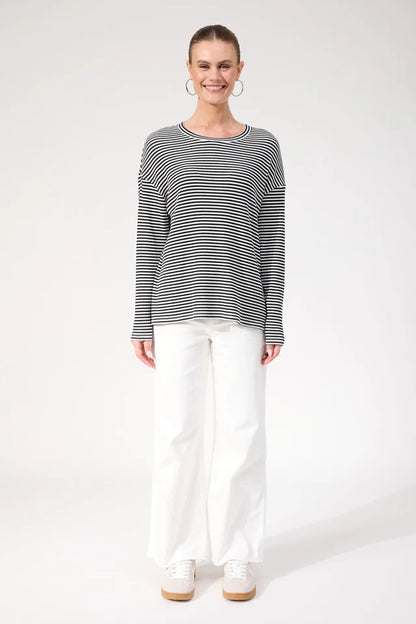 Levi Stripe Long Slv T-Shirt