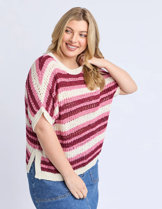 Striped Knit Top