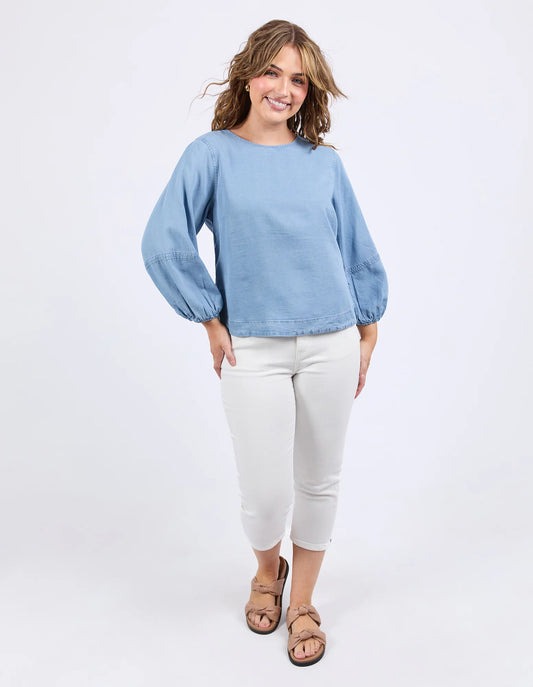 Della Chambray Top