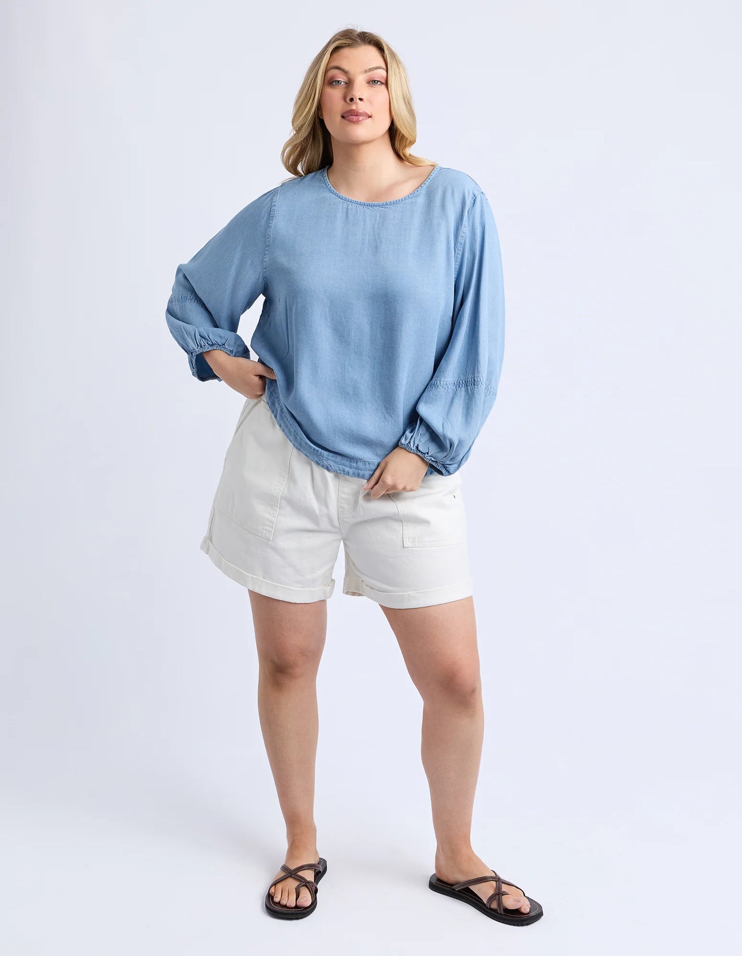Della Chambray Top