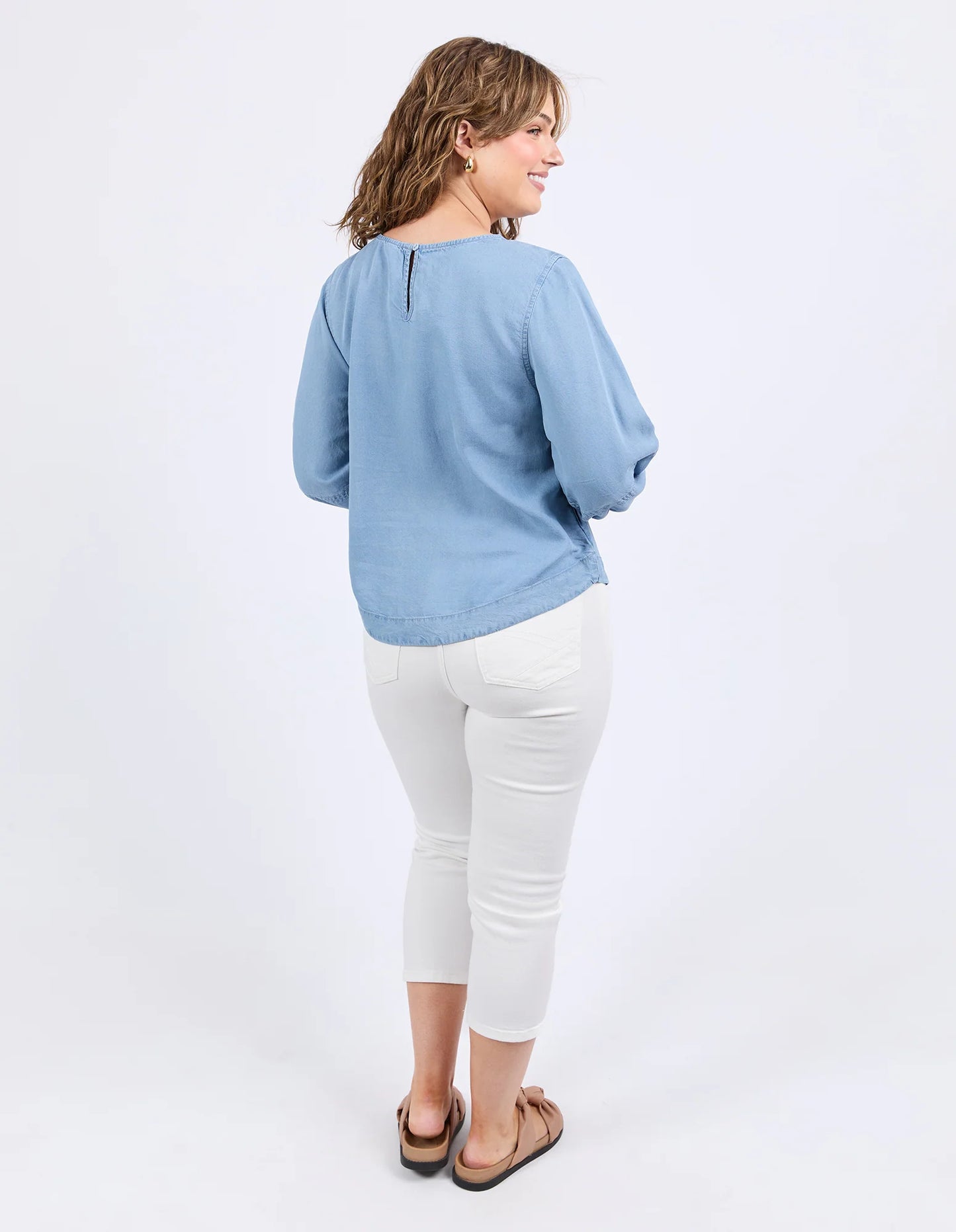 Della Chambray Top