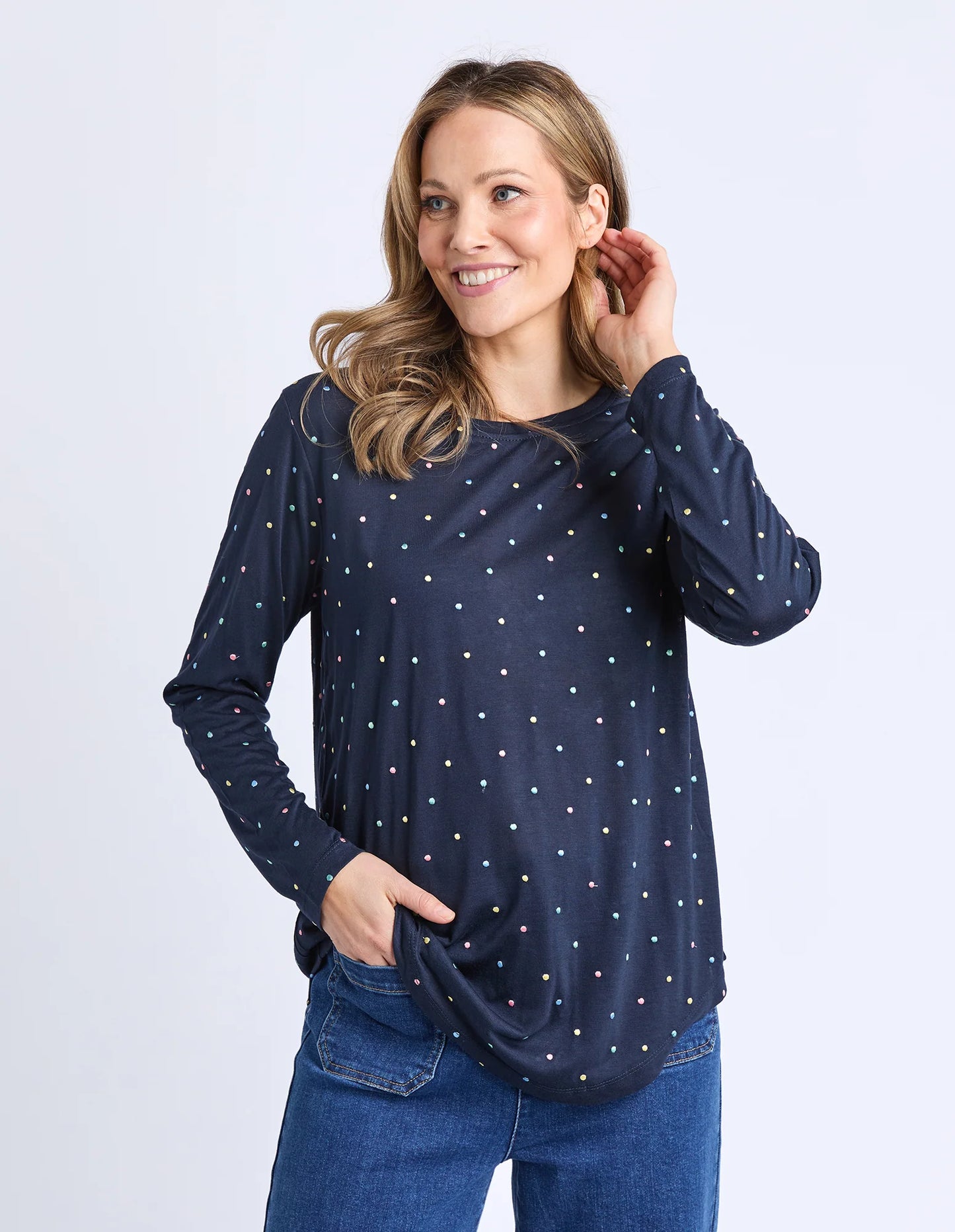 Kaja Long Slv Tee