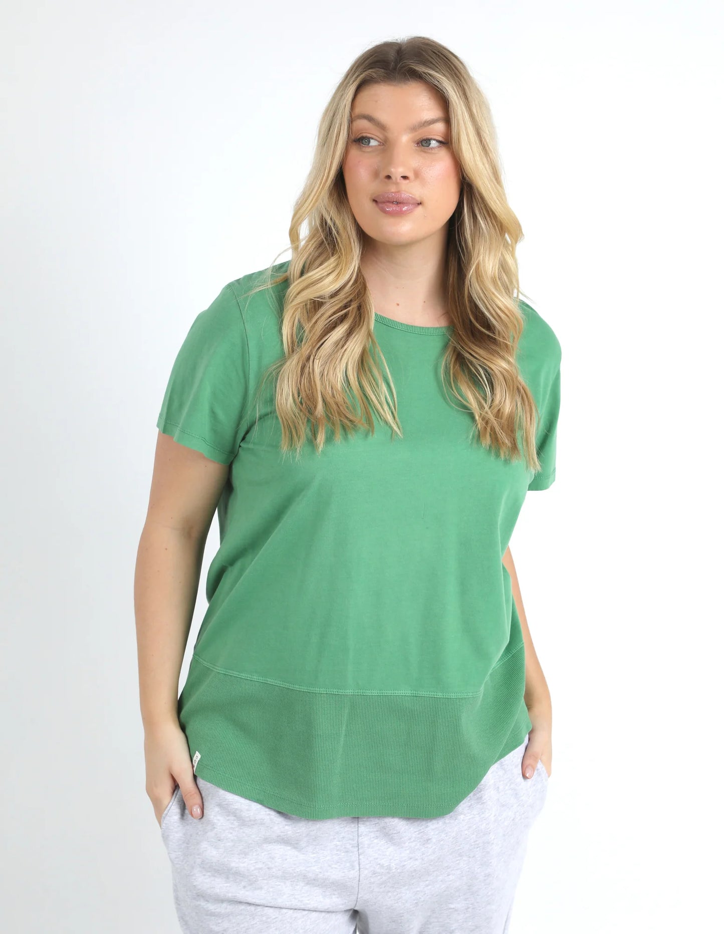 Rib Short Sleeve Tee